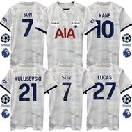 Tottenham Hotspur Home Jersey 23/24 Football Jersey Custom Name 2023 2024 Soccer Team Shirt