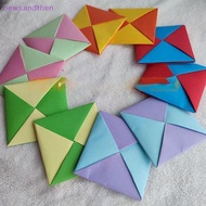 newsandthen 10/20Pcs Ddakji Paper Flip Toy Ddakji Game Blue Red Hard Cardboard Hiting Paper Game Par