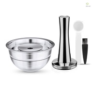 {doc} Stainless Steel Fillable Coffee Capsules Reusable Coffee Capsules Cup Filter Set Compatible with Nespresso Vertuo Capsules Pod Vertuoline GCA1 and Delonghi ENV150 Coffee Mach