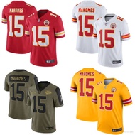 FZ Kansas City Chiefs NFL Football Jersey No.15 Mahomes Top Tshirt Legend Jersey Sport Tee Unisex ZF