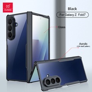 Xundd cho Samsung Z fold 7 trường hợp bản lề bảo vệ Bảo hiểm trường hợp điện thoại trong suốt Bìa Ốp