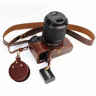 กระเป๋าคลุมเคสกล้องหนัง PU ครึ่งสำหรับ Sony A7RM2 A7II A72 A7R2 A7S2 A7SII A7M2 A7 Markii เคสห่อหุ้ม