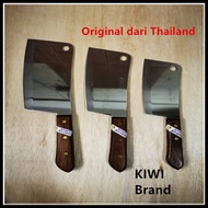 Pisau kiwi potong daging bertangkai kayu dari Thailand/Cleaver Chopping Knife Wood Handle 6"/7"/8"