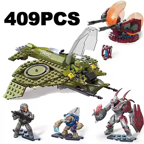MEGA Technical Construx The Infinity Aura Airship Building Block War Mech Robots Weapon Model Bricks