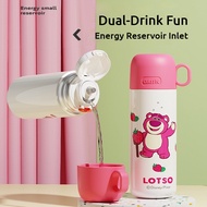 Pipjoy Mickey Buzz Lightyear Cute Water Bottle With Straw 500ml/17oz Big Volume Tumbler For Hot And 