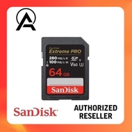 SanDisk 64GB 128GB Extreme PRO SDXC UHS-II Memory Card - C10, U3, V60, 6K, 4K UHD, SD Card