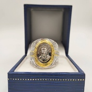 แหวนเม็ดแตงหลวงปู่ทวด แหวนเงินแท้​ เหรียญเม็ดแตงปี 61