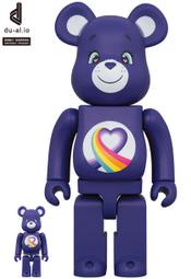 MEDICOM TOY 100% &amp; 400% BE@RBRICK 彩虹熊 Rainbow Heart Bear