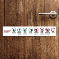 Etika Tandas Toilet Sign Toilet Sticker Board Do's and Don'ts of Toilet Etiquette Signage