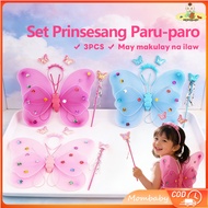 Mombaby Fairy Wings Costume Set Fairy Costume Set Girls Butterfly Wings Costume Party Kids