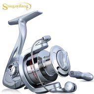 Sougayilang Cheap 1000-4000 Series Fishing Reels 5.2:1 Gear Ratio 6 Ball Bearing Spinning Reel Fishing Wheel for Beginners