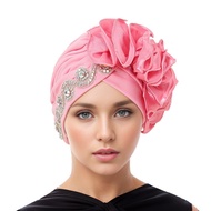 [Ready Stock] New Traditional Fashion Muslim Cap with Side Accessories Turban Cap Head Wrap