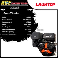 [ Launtop ] 18Hp 4-Strokes Gasoline Engine LT460F | 420cc