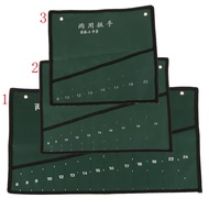 [AlmenclaabMY] 8/10/14-Pocket Spanner Wrench Tool Roll Up Storage Bags Home Organizer