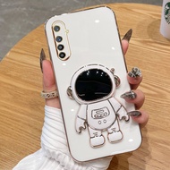 AnDyH 2022 New Design For OPPO Realme XT X2 K5 Case Luxury 3D Stereo Stand Bracket Astronaut Fashion Cute Soft Case