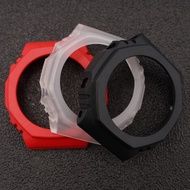 Durable Drop Resistant Replacement Strap + Case For Casio G-shock GA-2100 GA-2110 Silicone Waterproof Bracelet WatchBand Strap