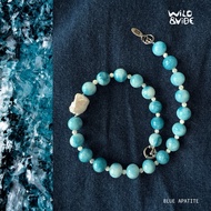 Amazonite Blue Stone Necklace Mixed With Freshwater Pearls | Apatite & Pearl Handmade