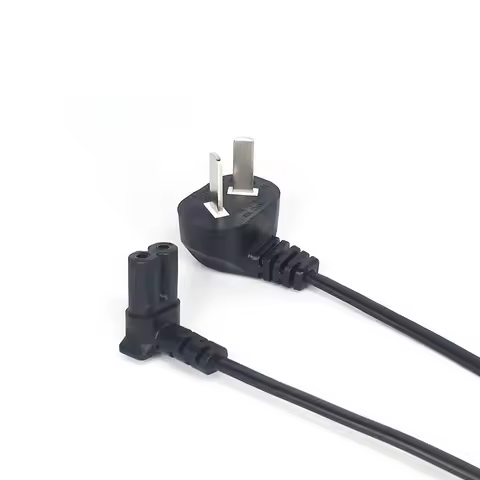 AU CN China Argentina 2pins to C7 90 Degree Angle Adapter Power Cord,Australia to IEC C7 AC Extensio