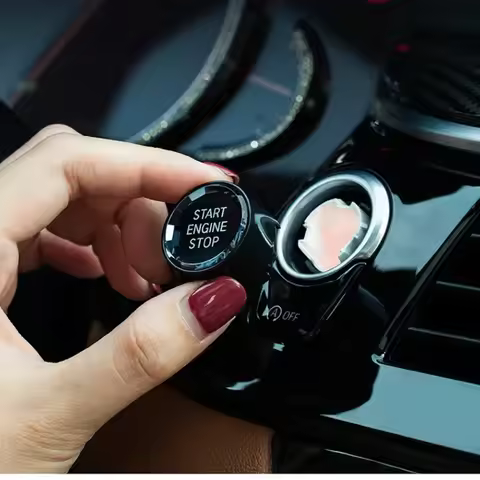Engine Start Stop Button Decorative Sticker Interior Trim Cover For BMW X1 E84 E81 E87 X5 E70 X6 E71