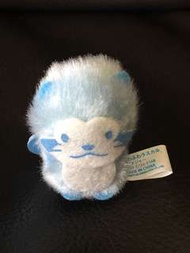 日本景品狸貓物語 小浣熊 Rascal puchi 迷你手指藍色公仔一隻