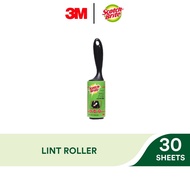 3M Scotch Brite General Purpose Lint Roller, 30/Pack, 10cm x 4.6m, Refill Available, Lint, Pet Hair, Dust, Clothes