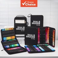 Dual-Ended Fine Tip Markers 100/120/168 Color Pen Markers School Supplies for Artists Designers