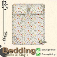 AESTHETIC CLARA MOTIF BED SHEET SINGLE QUEEN & KING'S SIZE 80x200/90x200/100x200/120x200/160x200/180