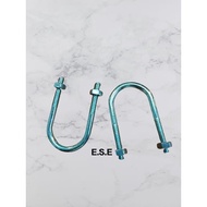 U Bolt clamp 1/ 4 x 3/ 4 inch
