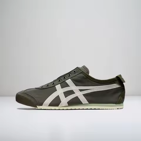 Onitsuka Tiger Mexico 66 Slip-On: Lace-Free,Slip-On,Street-Style, Lightweight, Low-Top Sneakers—Unis