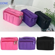 OONE Essential Oils Carry Case, 8-Grid Shockproof Cotton Manicure Polish Storage Bag, Compact Moistu