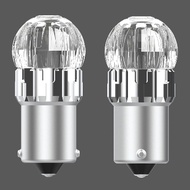 2PCS LED Bulb 1156 BA15S P21W White Amber 12V For Car Turn Signal Light Side Marker Light