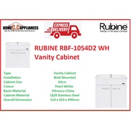RUBINE RBF-1054D2 BK / WH VANITY CABINET