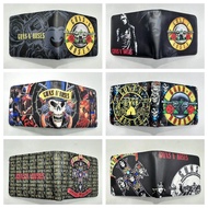 Guns N' Roses Guns N' Roses Guitarist Rock Peripheral Student Men's And Women's PU Short Wallet Lea