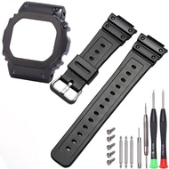 Watch Case DW5600 G5600E GWM5610 Strap Metal Bezel Case Stainless Steel GWB 5600 G-Refit Watchband A