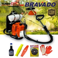【JIMAT GILA COMBO】BRAVADO/APACHE/WINAS/AVITA TurboCUT BG328 Backpack Brush Cutter Mesin Rumput [32.8