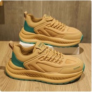 SENMA--厚底跑步增高鞋【麥色（高級版）】39-44碼【下單後聯絡客服確認尺碼】