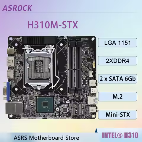 H310 Mini-STX Motherboard ASROCK H310M-STX Placa Mãe CPU Support I7-8700 I5-8400 I5-8500 I5-9500 I5-