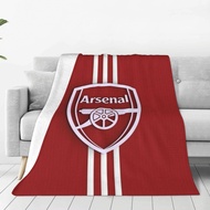 Arsenal F C Soft Flannel Blanket Microfiber Air Conditioning Blanket Warm and Comfortable Bedroom Sofa Bed Blanket