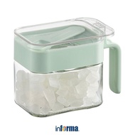 Informa Set 3 Pcs Pau Tempat Bumbu Dapur - Hijau Toples Bumbu Wadah Tempat Merica Garam Gula Pasir -