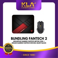 FANTECH 2 BUNDLING - Fantech WG12Rs Gaming Mouse BlackSilent + Fantech MP256 Vigil Gaming Mousepad O