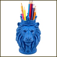 Pen Holder Lion Shape Home Decoration Pen Cup Desk Organizer for Students Writers Authors Teachers C
