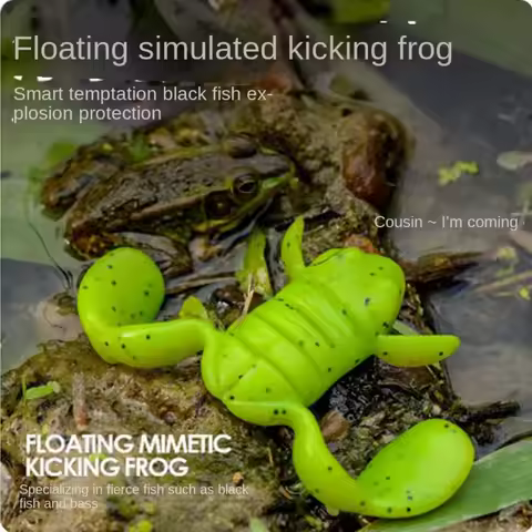 1PC 2.5cm 2.25g TPR Soft Frog Fishing Lures Frog-Like Stance Lure Jigging Lure Mini Frog Bait Fishin