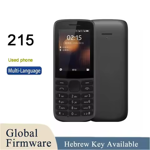 Finland made Unlocked 215 4G Dual SIM Feature Phone 2.4" 1150mAh Long Standby FM Radio Bluetooth 5.0