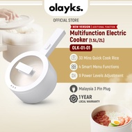 Olayks Multifunction Electric Cooker Steamboat Pot Frying Pan Rice Cooker (1.5L / 2L) 多功能电煮锅 宿舍锅 电饭锅