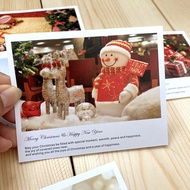 A-T🤲Lepin Paper Card Christmas New Year Holiday Greeting CardlomoWind Small Card Blessing Postcard after-Sales Card Chri