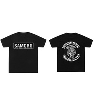 Baju Sons Of Anarchy Samcro Double Sided T Shirts Streetwear Men Womnen Tees New Cotton