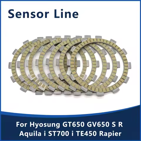 For Hyosung GT650 GV650 S R Aquila i ST700 i TE450 Rapier Motorcycle Clutch Friction Disc Plate Kits
