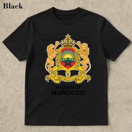 Morocco Royal Coat Of Arms Kingdom Emblem National Pride Summer Short Sleeve T-Shirt