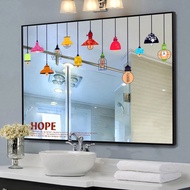 Creative Mirror Mirror Decoration Bathroom Bathroom Glass Sticker Self-Adhesive Waterproof 3D Wall S