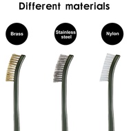 3-Piece Set Double-Headed Brush Nylon Tube Brush Set Brush Set Derusting Wire Brush Polishing Brush 